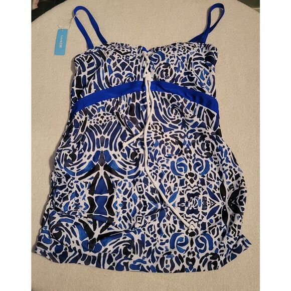 Love2Mi Maternity Swimsuit Printed Pregnancy Bathing Suits Tankini Top Summer Sm - Picture 4 of 8